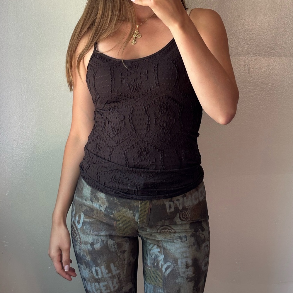 Brown cami